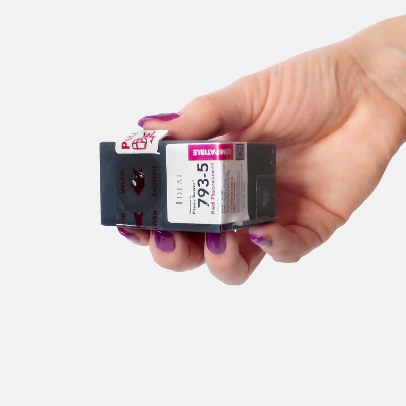 IDEALSEAL (3) Compatible Replacement for PB 793-5 Red Ink Cartridge P700, DM100, DM100i, DM125i, DM150i, DM175i, DM200L, DM225, Send Pro C200,C300,C400, Send Pro 300, DM Series, Send Pro C Series: - Image 3
